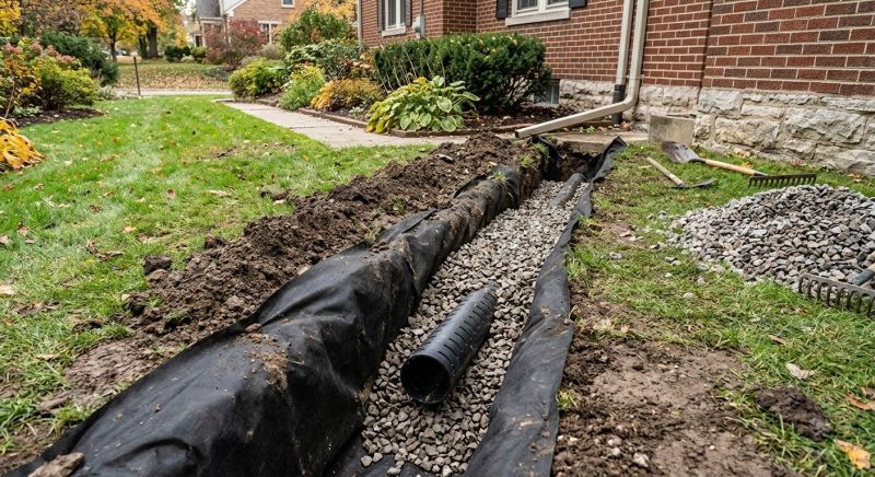 French Drain Installation in Birmingham, AL